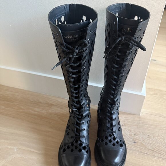 Share Similar items Sponsored See all Women’s Christian Dior Black Leather Boo - Picture 4 of 9